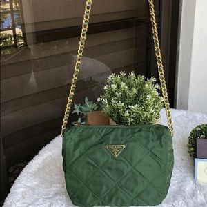 Authentic Prada Shoulder Tesutto Nylon Bag